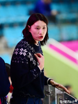 김연경 '내 시구 덕분에 이겼지?'[포토]