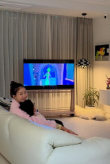 '싱글맘' 이시영, 딸은 어디에?…이사 준비에도 아들과 TV 시청 너무 예뻐 [★해시태그]