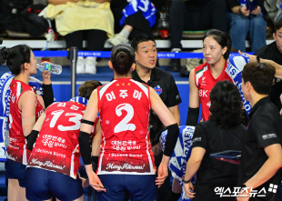 여오현 감독대행 ‘작전타임’[포토]