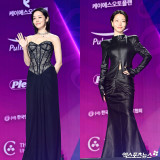 '코르셋 vs 레더' 차주영-김신록, 극과 극 블랙 드레스 스타일링