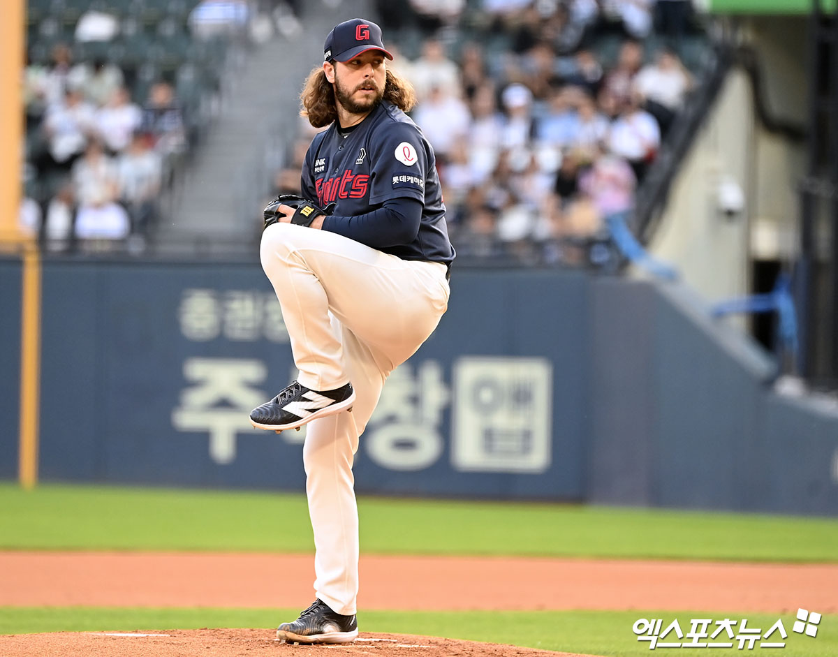 2023~2024시즌 KBO리그 롯데 자이언츠에서 뛰었던 미국 투수 애런 윌커슨이 2026시즌을 앞두고 대만프로야구(CPBL) 푸방 가디언스와 계약을 맺었다. 사진 엑스포츠뉴스 DB