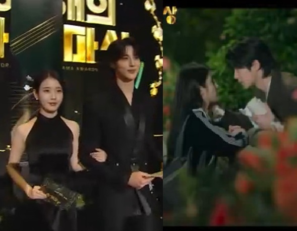 2025 MBC 연기대상. 아이유 변우석.