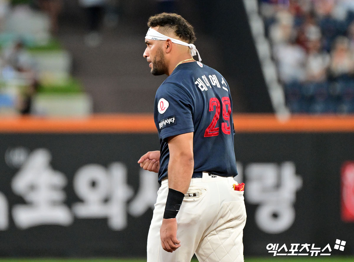 베네수엘라 국적인 롯데 자이언츠 외국인 타자 빅터 레이예스. 사진 엑스포츠뉴스 DB