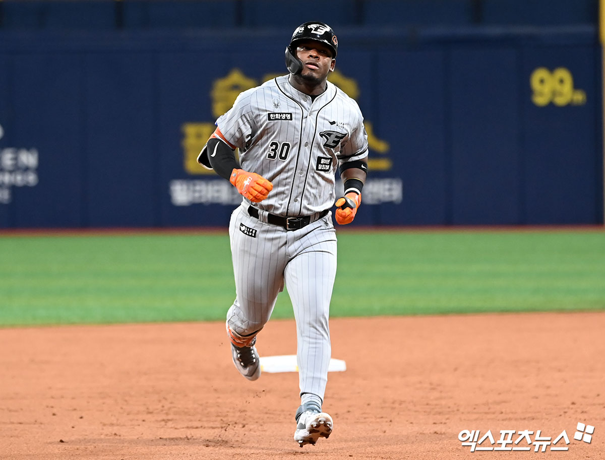 베네수엘라 국적인 한화 이글스 외국인 타자 요나단 페라자. 사진 엑스포츠뉴스 DB