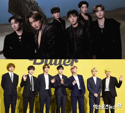 (Top) EXO / (Bottom) BTS.