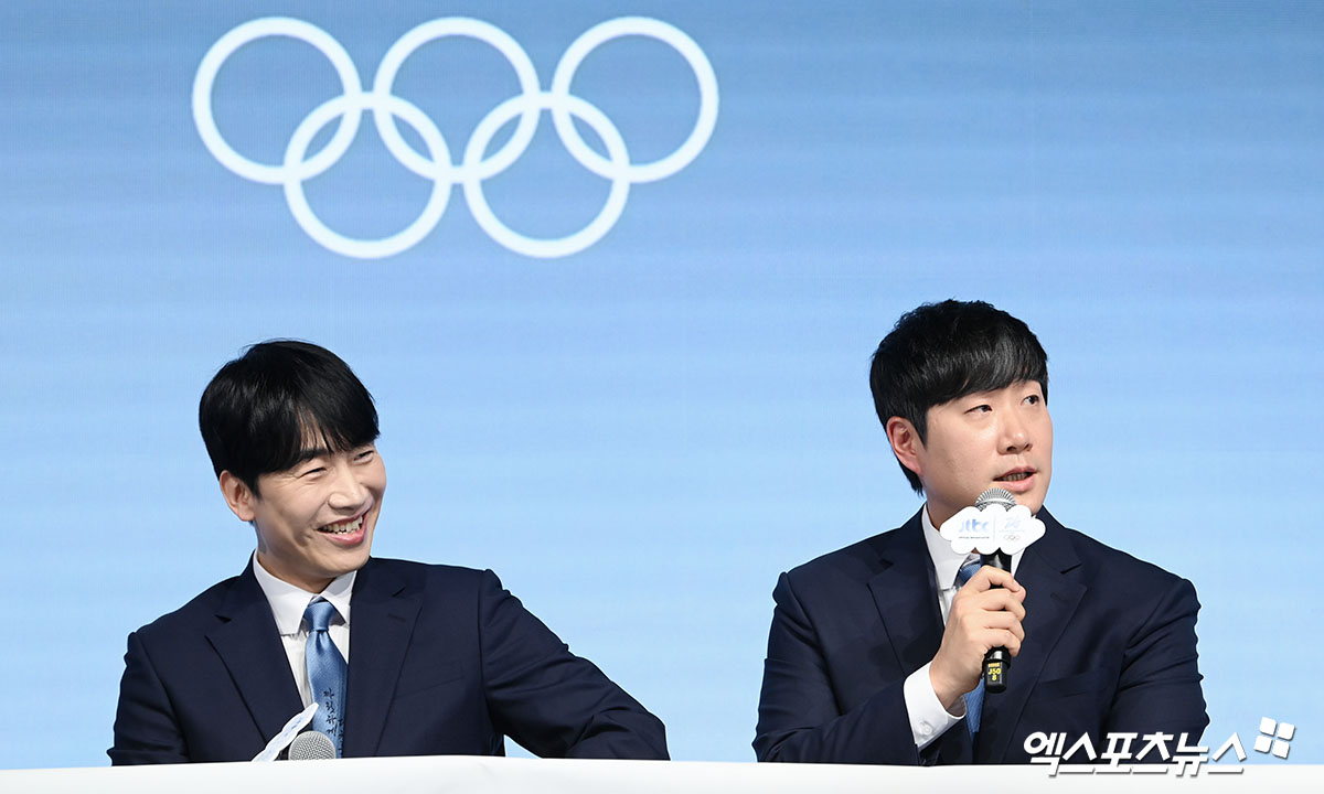 14일 오후 서울 영등포구 페어몬트 앰배서더 서울에서 JTBC '2026 밀라노·코르티나 동계올림픽' 기자간담회가 열렸다. JTBC는 내달 6일 막을 여는 2026 밀라노·코르티나 동계올림픽 단독 중계를 맡았다. 대회 개막에 앞서 배성재 캐스터를 비롯해 곽준석 JTBC 편성전략실장, 성승헌 캐스터, 이승훈, 곽윤기, 김아랑, 윤성빈 해설위원이 자리에 참석해 질의응답에 응했다. 이날 배성재 캐스터는 새벽에도 시청자들이 활기차게 즐길 수 있는 중계를 약속했다. 페어몬트 앰배서더 서울, 고아라 기자