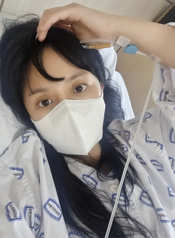 강은비가 병원에 입원 중인 근황을 전했다