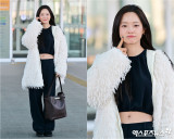 '추위는 몰라요' 김세정, 한파에 과감한 크롭티 공항패션으로 시선 집중!