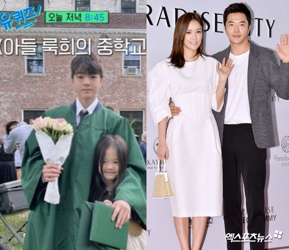 tvN '유퀴즈' 권상우 자녀. / 손태영-권상우.