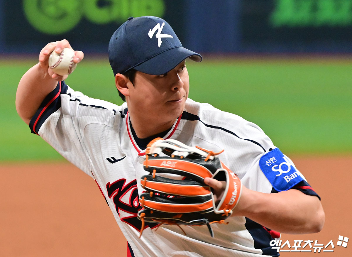 2025시즌 32홈런을 기록, 한화 이글스 통합 준우승을 이끌었던 내야수 노시환. 2026시즌을 마친 뒤 커리어 첫 FA 자격을 취득할 예정이다. 사진 엑스포츠뉴스 DB