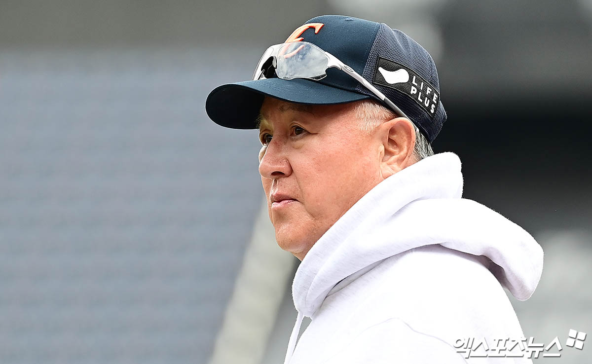 3년 계약 마지막 해를 맞이한 김경문 한화 이글스 감독. 사진 엑스포츠뉴스 DB