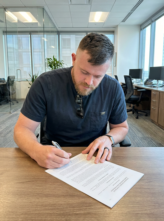 롯데 자이언츠가 2026시즌 에이스 역할을 기대하고 총액 100만 달러에 영입한 외국인 투수 제레미 비슬리. 사진 롯데 자이언츠