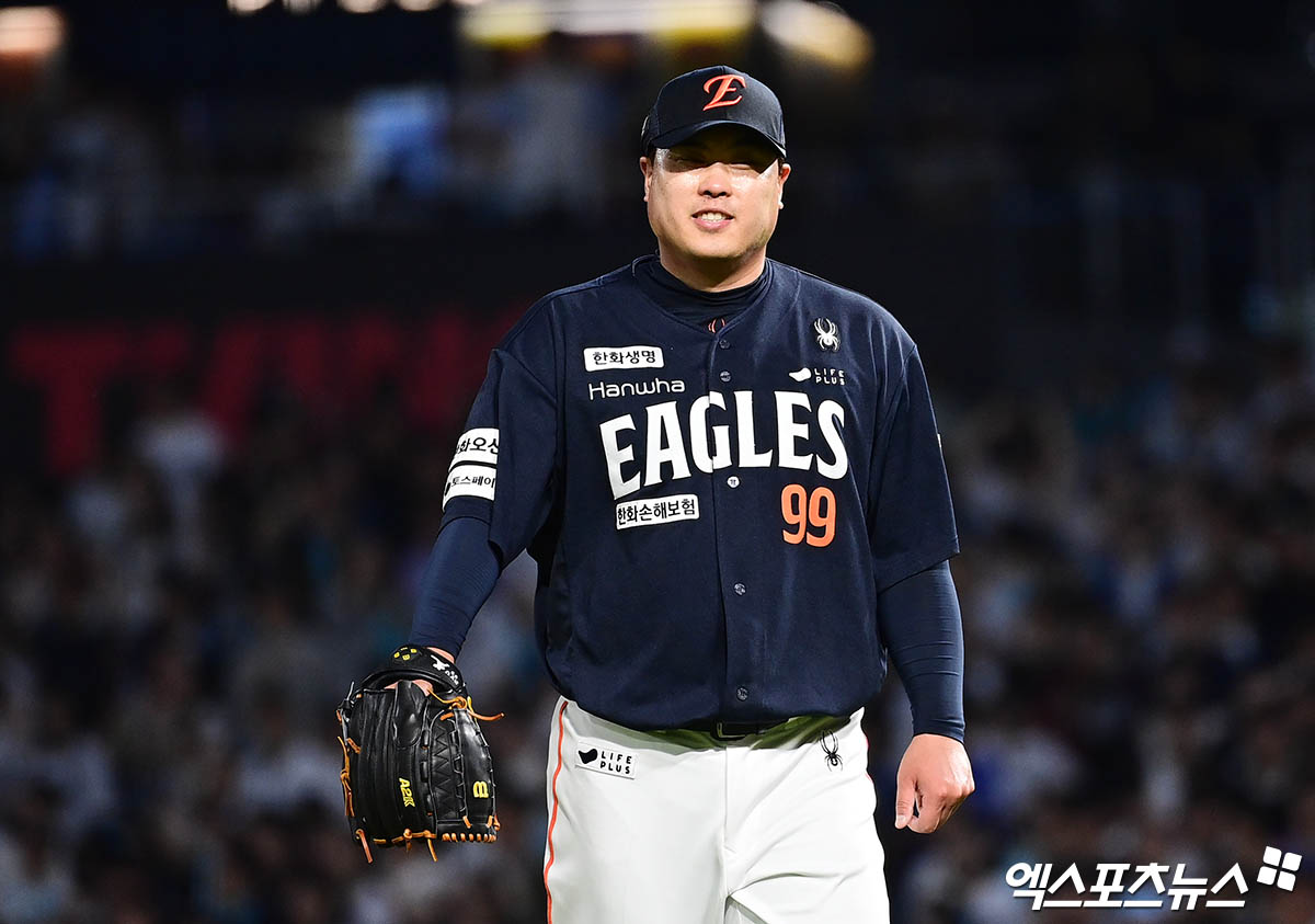 지난 6일 KBO가 발표한 2026 월드베이스볼클래식(WBC) 최종 엔트리에 이름을 올린 한화 이글스의 류현진. 사진 엑스포츠뉴스 DB