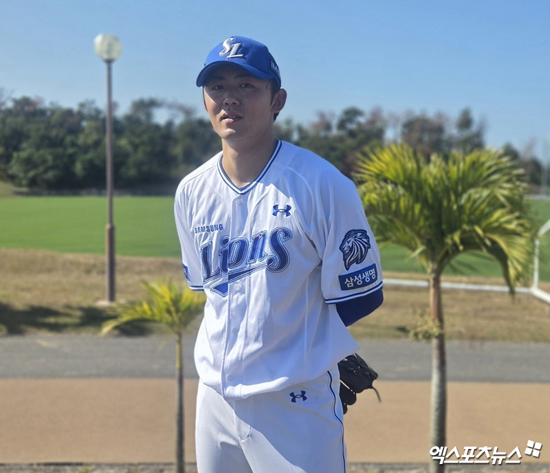 2026시즌부터 KBO리그에 시행되는 아시아 쿼터를 통해 삼성 라이온즈와 계약한 일본인 투수 미야지 유라. 사진 김지수 기자