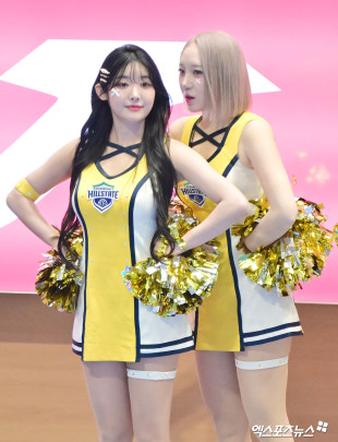 고가빈-박성은 치어리더 ‘속닥속닥 대화’[엑's HD포토]