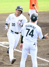 지바 롯데 이케다 '솔로포 쾅'[포토]