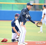 강인권 코치 '박동원은 내가 지킨다'[포토]
