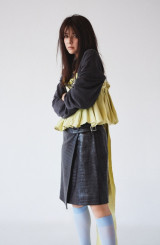 후지이 미나, 이런 모습은 오랜만…컬러 렌즈 끼고 시크녀 변신 나도 신기해