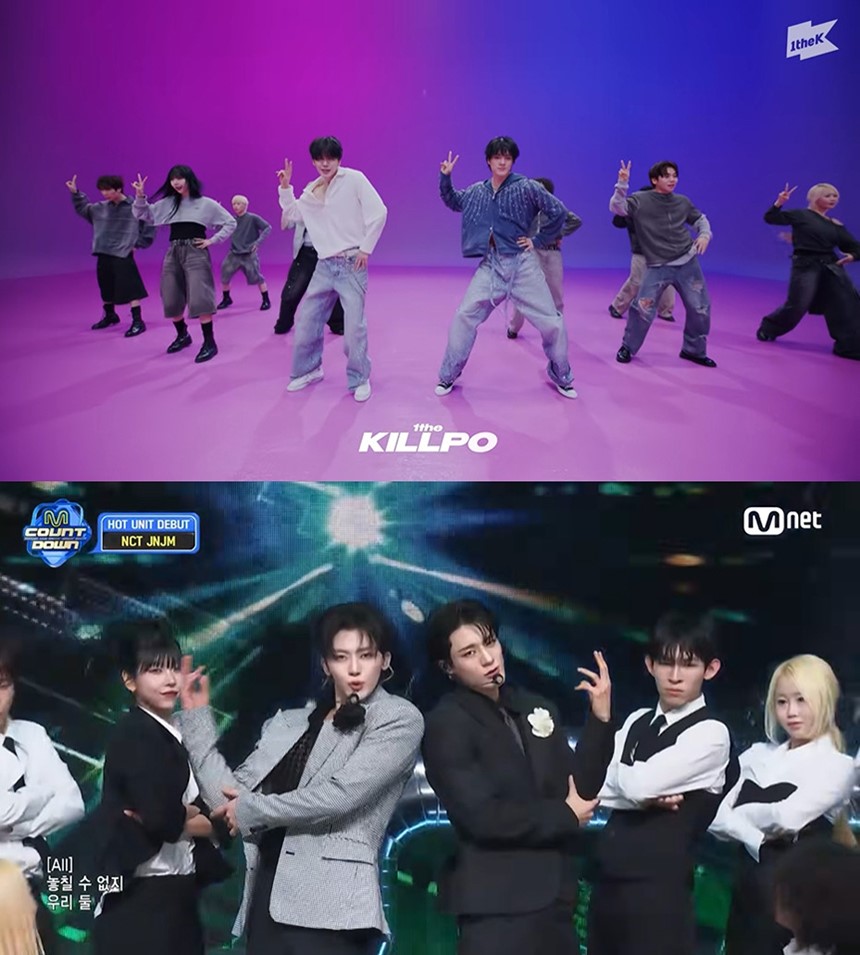 사진 = 유튜브 채널 '원더케이 오리지널', Mnet '엠카운드다운' 방송 화면