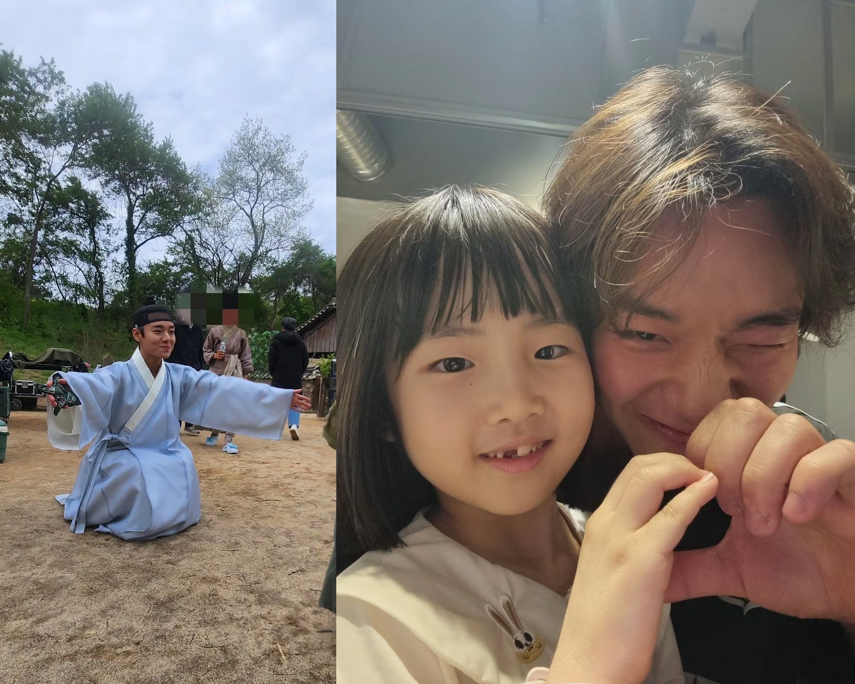 배우 박지윤 어머니가 공개한 사진.