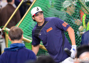 오타니 ‘역시 솔선수범’[포토]