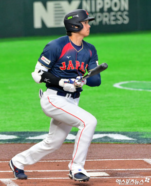 오타니 ‘타격감 좋아’[포토]