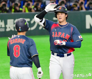 오타니 ‘홈런 어땠어?’[포토]