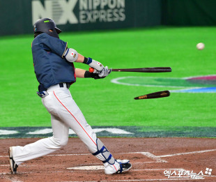 겐다 ‘배트 부러져도 안타’[포토]