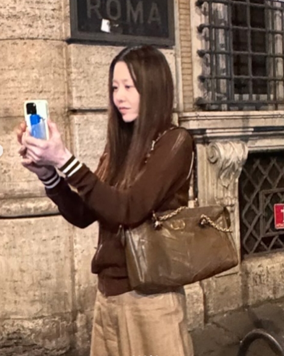 배우 고현정, 이탈리아 로마
