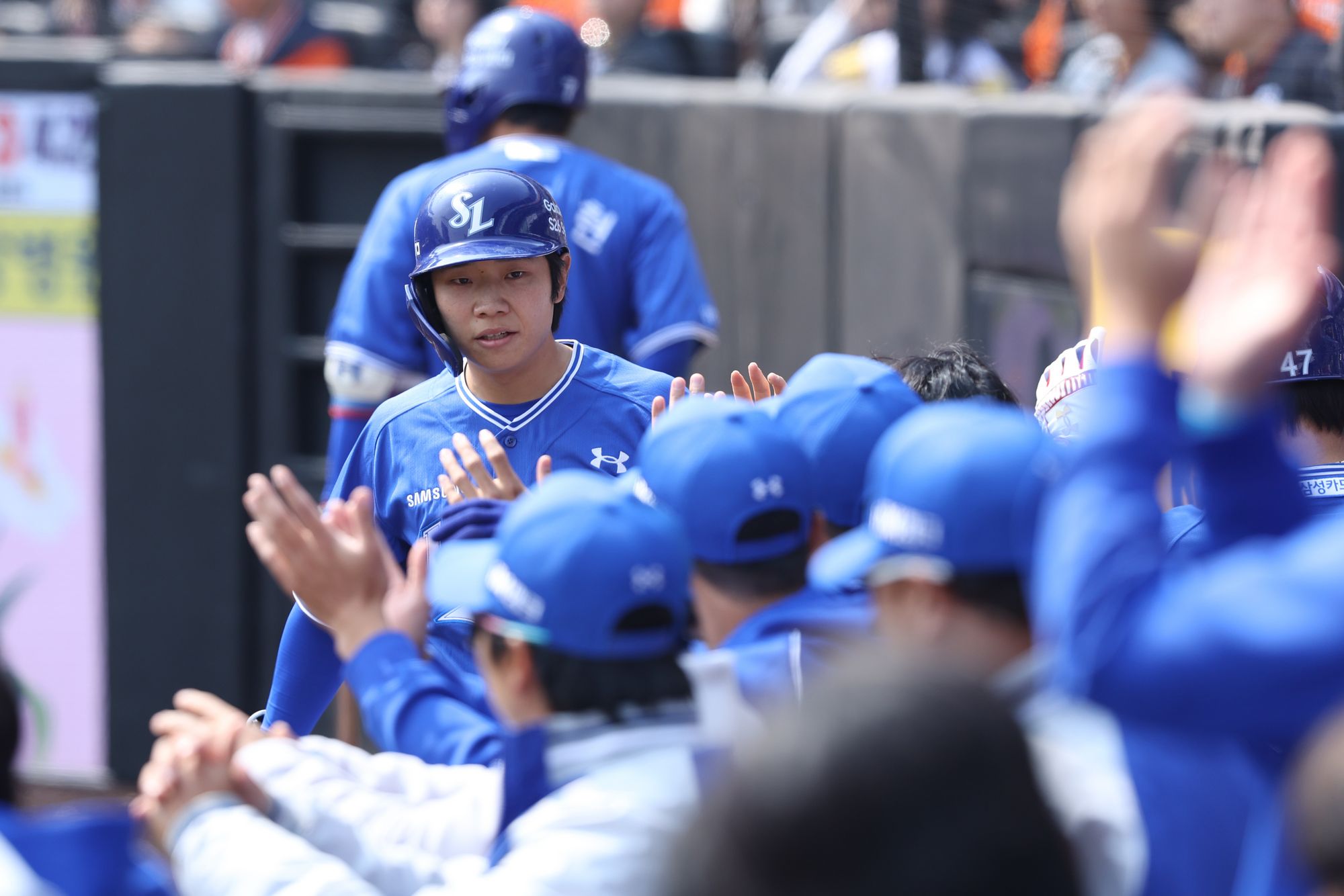 박진만 감독이 이끄는 삼성 라이온즈가 12일 대전 한화생명 볼파크에서 열린 한화 이글스와의 2026 KBO 시범경기 개막전에서 12-3으로 이겼다. 사진 삼성 라이온즈