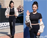 '자켓 벗으니 깜짝' 에스파 닝닝, 숨겨둔 볼륨 몸매 과시!