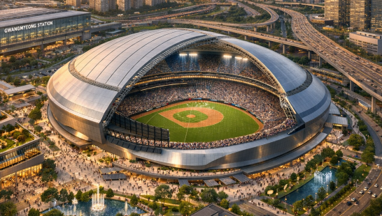 광명역 인근 광명돔 조감도. AI 생성이미지