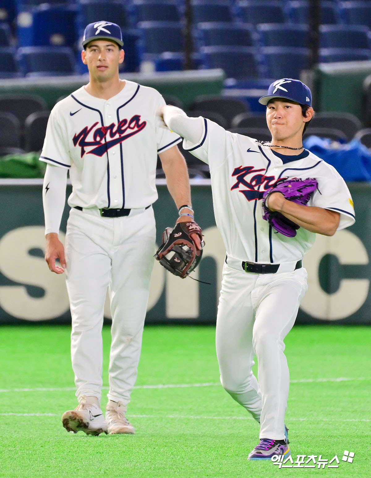 8일 오후 일본 도쿄돔에서 2026 월드베이스볼클래식(WBC) 한국 대표팀 공식 훈련이 진행됐다.  한국 김도영이 훈련에 임하고 있다. 엑스포츠뉴스 DB