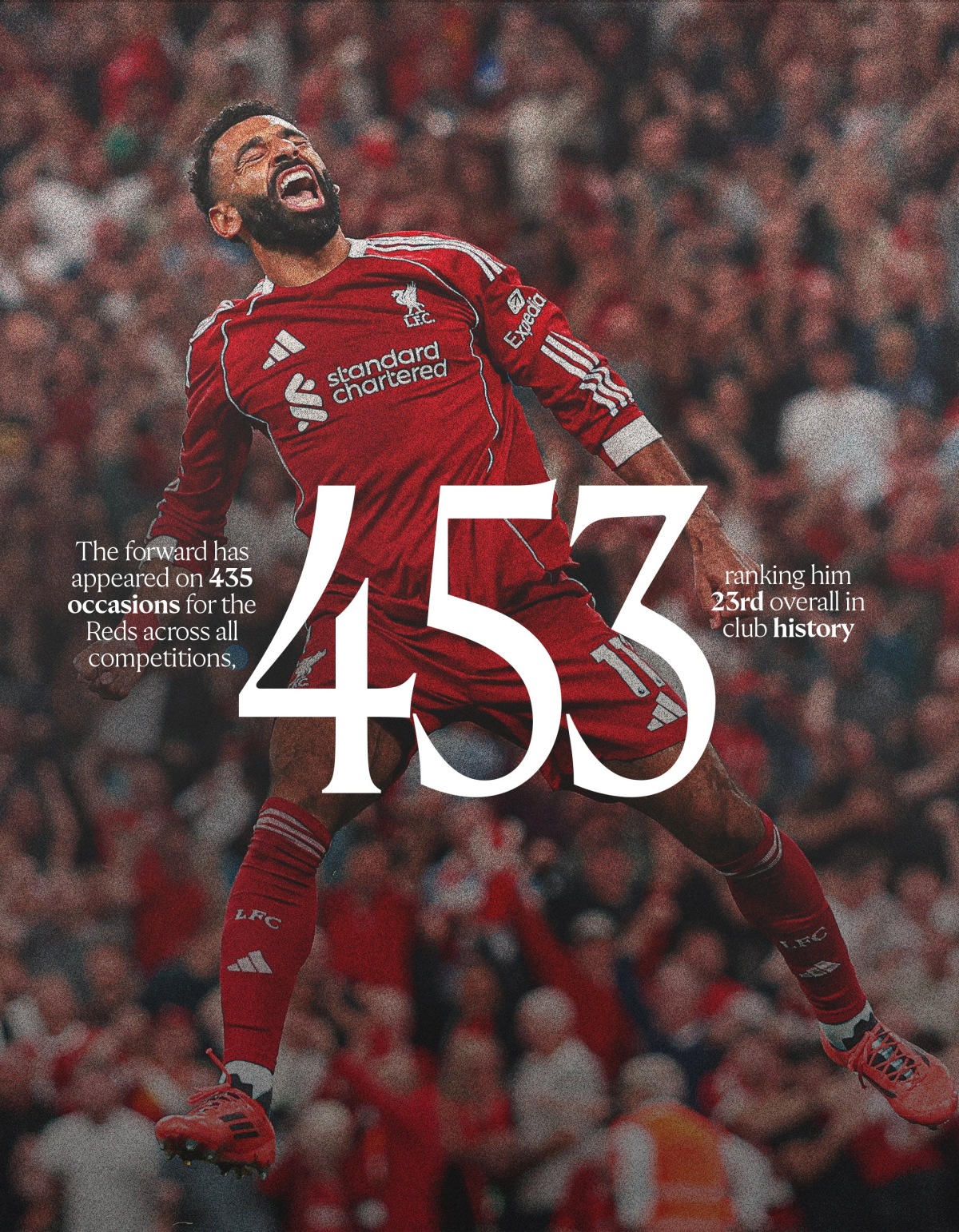 리버풀은 살라가 구단과 안필드에서 놀라운 9년의 챕터를 닫는 것을 지켜보는 데 합의에 도달했다. 로마노는 리버풀이 살라가 2027년 여름까지 계약되어 있음에도 불구하고 살라가 FA로 이적할 수 있도록 허락한다라며 리버풀은 살라가 안필드(홈구장)에서 역사를 만든 뒤, 그의 커리어에서 새로운 챕터를 시도하기 위한 열망을 받아들였다라고 알렸다. 살라는 팬들에 대한 존중과 감사를 위해 최대한 빠르게 자신의 미래에 대해 투명성을 제공할 기회를 갖는 발표를 하길 바란다고 밝혔다라고 밝혔다. 리버풀 