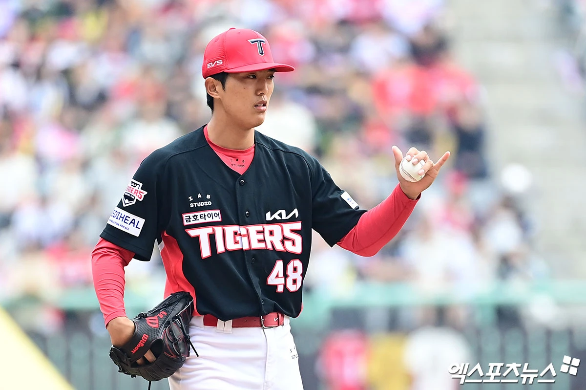 29일 오후 인천SSG랜더스필드에서 열린 '2026 신한 SOL Bank KBO리그' KIA 타이거즈와 SSG 랜더스의 경기, 1회말 KIA 선발투수 이의리가 피칭을 준비하고 있다. 인천, 박지영 기자