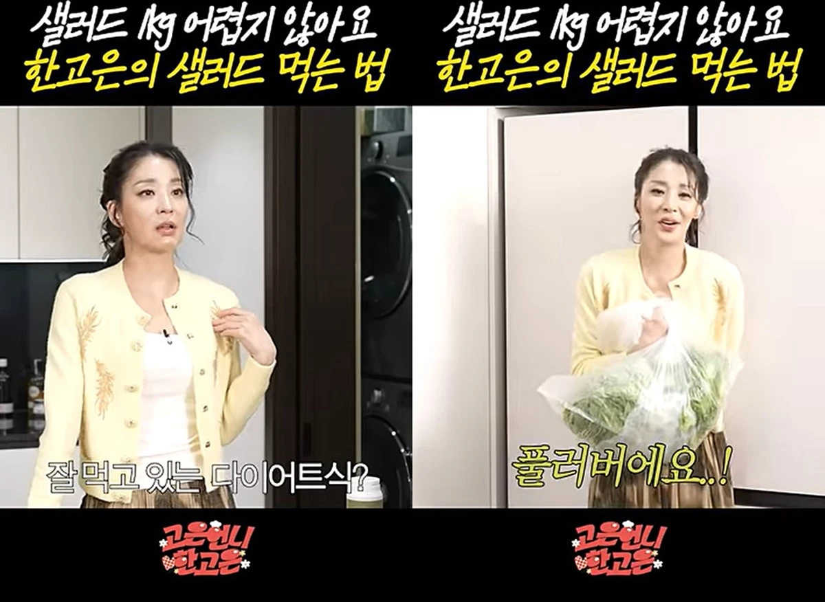 유튜브 '고은언니 한고은' 캡쳐