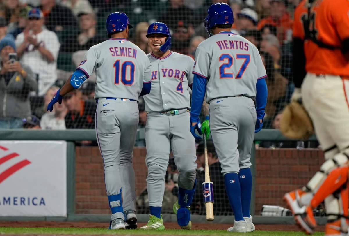 4일(한국시간) 미국 캘리포니아주 샌프란시스코의 오라클파크에서 열린 2026 미국 메이저리그(MLB) 뉴욕 메츠와 샌프란시스코 자이언츠의 경기, 메츠가 10:3으로 승리하면서 전날 패배를 설욕했다. 연합뉴스