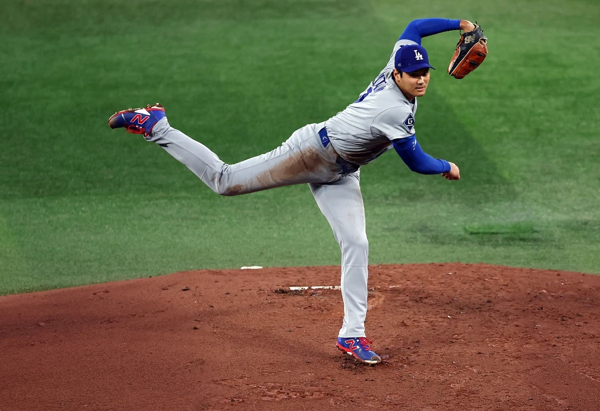 미국 메이저리그 LA 다저스에서 뛰고 있는 오타니 쇼헤이가 9일(한국시간) 캐나다 온타리오 주 토론토의 로저스 센터에서 열린 2026 메이저리그 토론토 블루제이스와의 원정 경기에 선발등판, 6이닝 1실점(비자책) 호투에도 승리투수가 되지 못했다. 사진 연합뉴스