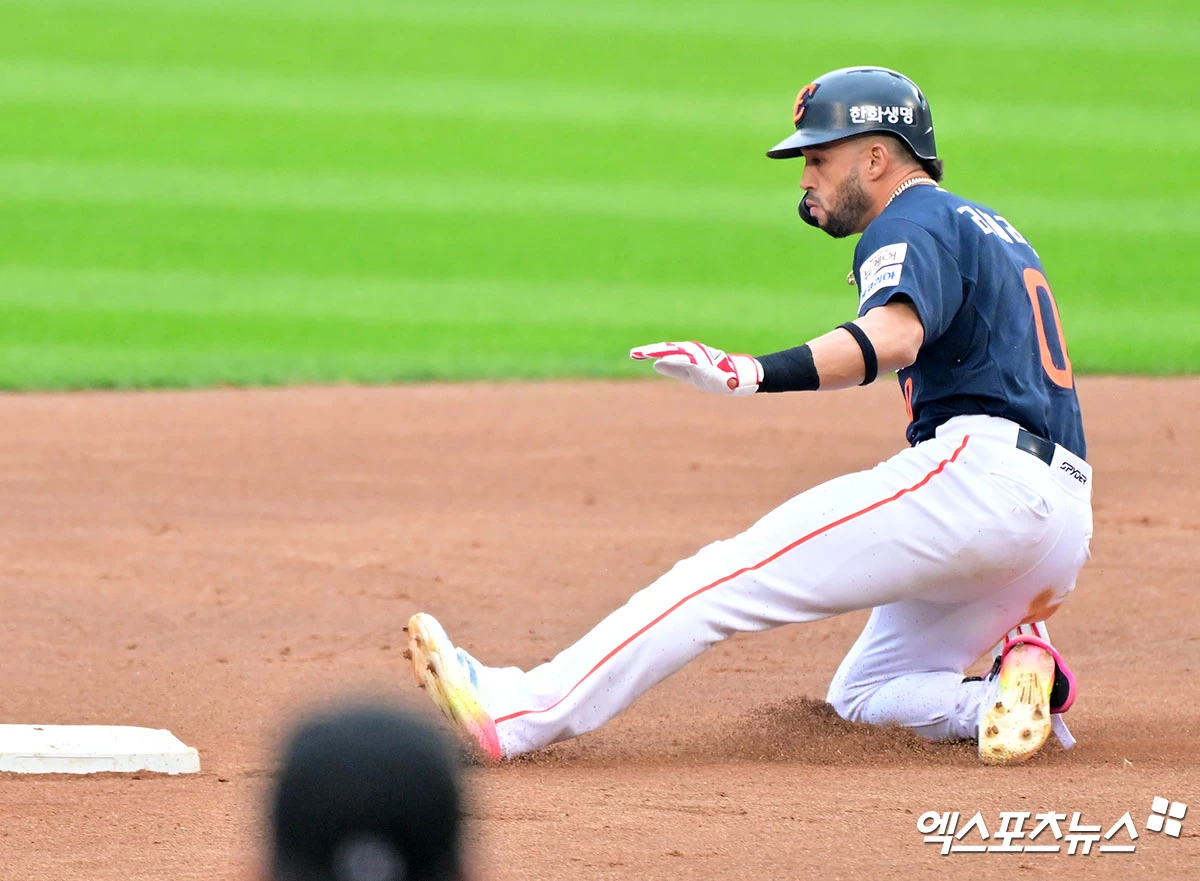 지난해 KBO리그 한화 이글스에서 뛰었던 도미니카 공화국 출신 타자 루이스 리베라토. 한화와 재계약 실패 후 올해 대만프로야구(CPBL) 푸방 가디언스와 계약을 맺었다. 사진 엑스포츠뉴스 DB