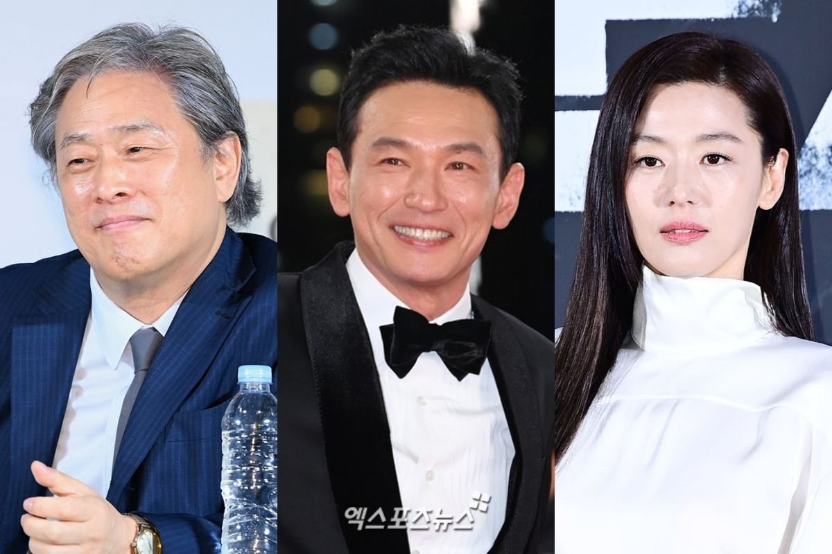 Image = Xportsnews DB / Director Park Chan-wook, actors Hwang Jung-min, Jun Ji-hyun