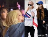 블랙핑크 로제·리사, 빅뱅 '코첼라' 제대로 즐겼다…지드래곤 '좋아요'까지 [엑's 이슈] 