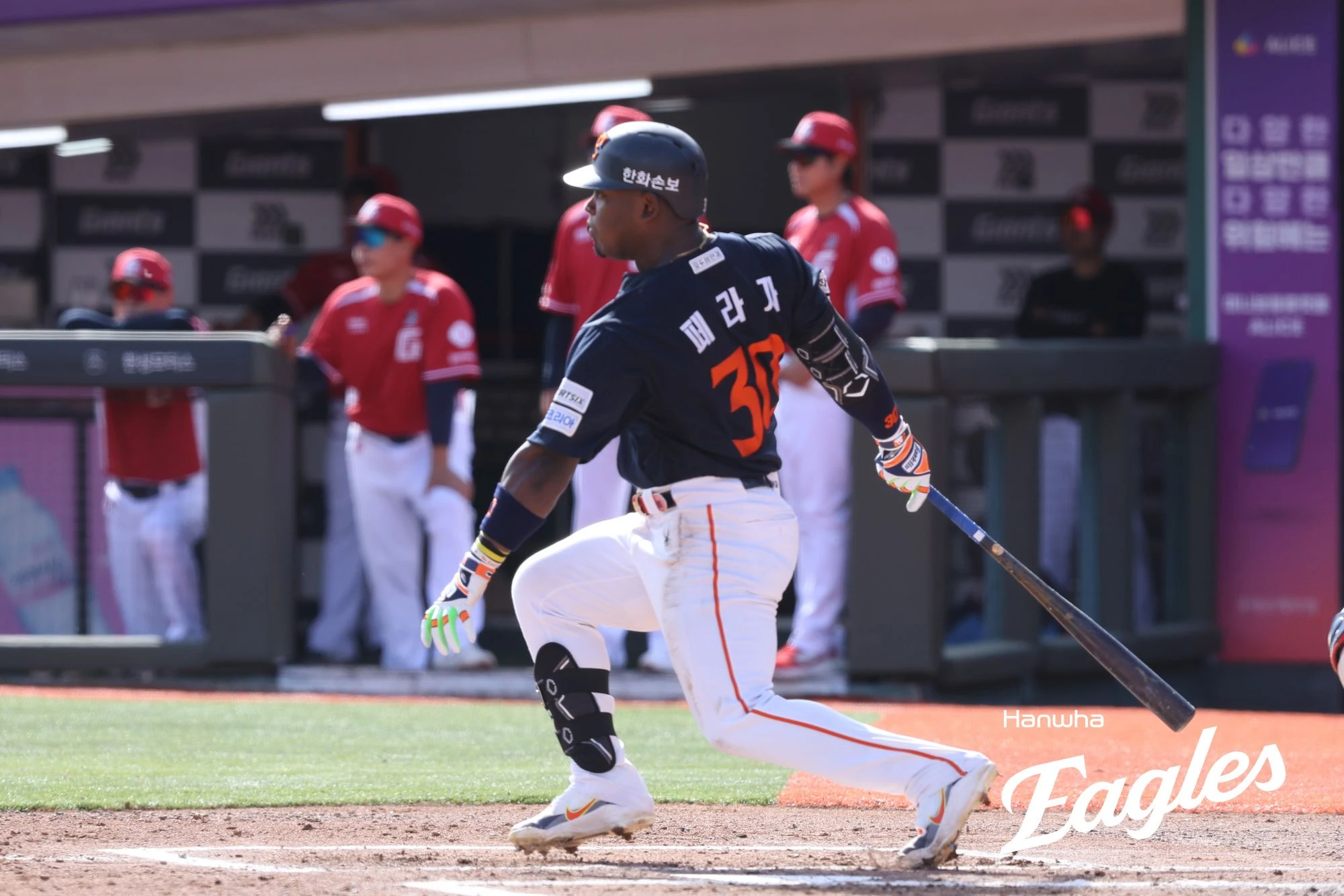 김경문 감독이 이끄는 한화 이글스는 19일 부산 사직야구장에서 열린 2026 신한 SOL KBO리그 롯데 자이언츠와의 정규시즌 2차전에서 9-1로 승리하며 2연승을 달렸다. 이날 선발 윌켈 에르난데스가 6이닝 5피안타 1사사구 2탈삼진 무실점으로 시즌 2승째를 올렸다. 타선에서는 문현빈이 홈런 1개 포함 5타수 4안타 4타점 2득점으로 맹타를 휘둘렀다. 반면 롯데는 3연패 수렁에 빠졌고 선발 박세웅은 5이닝 7피안타(1피홈런) 3사사구 4탈삼진 3실점(2자책)으로 패전투수가 됐다. 한화 이글스