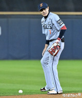 심우준 ‘마음이 급했나’[포토]