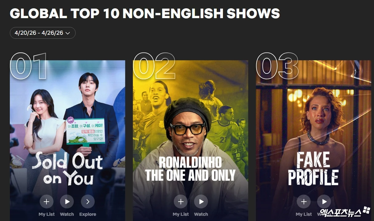 넷플릭스 비영어권 TV쇼 순위