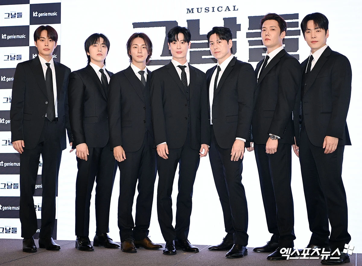 뮤지컬 '그날들' 기자간담회 / 정학, 무영 배우 단체 사진