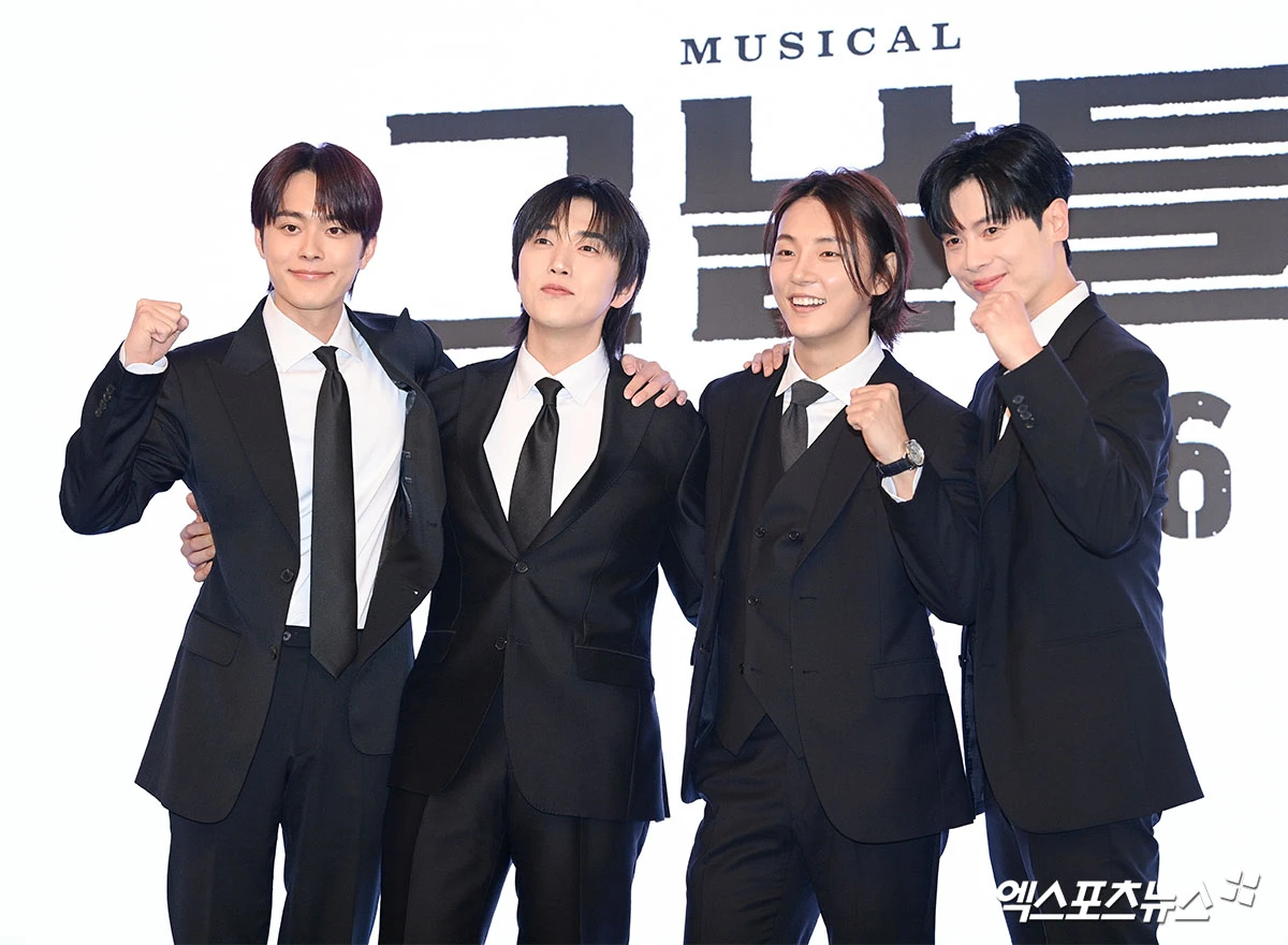 뮤지컬 '그날들' 기자간담회 / 무영 역할의 유선호-산들-윤시윤-박규원