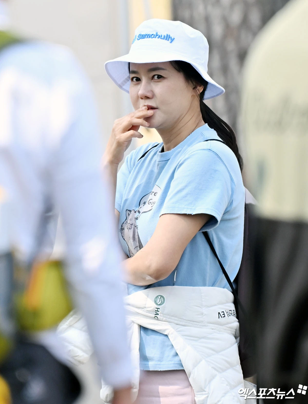 배우 박연수, 딸 경기 응원