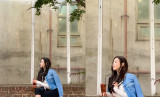 김사랑, 청량 청재킷 코디 공개…40대 미모 맞아? [★해시태그] 