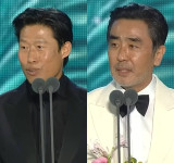 30년 뒤 나란히 '백상' 대상…유해진·류승룡, "비데 공장서 같이 알바"·"감개무량" [엑's 이슈]