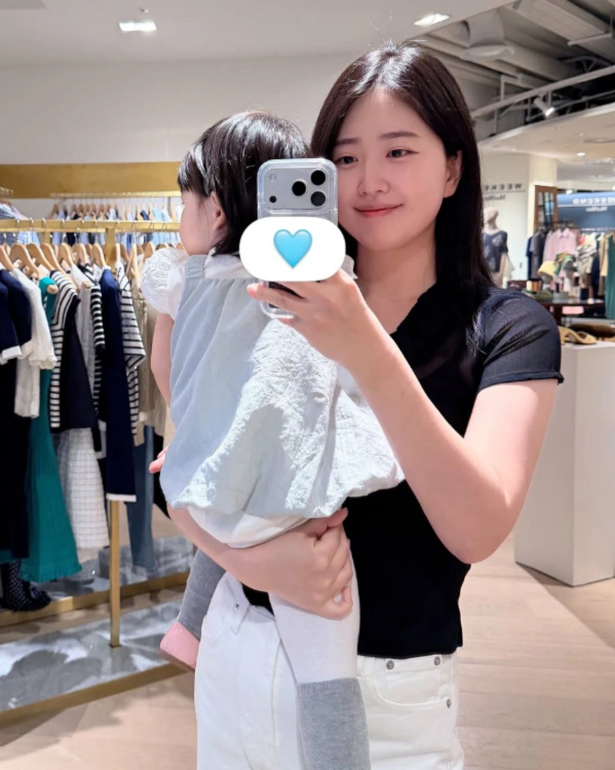 김다예와 딸